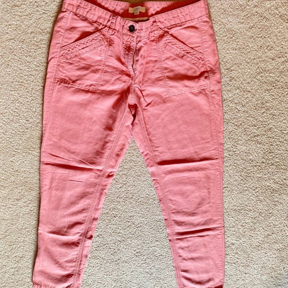 LOFT Pink Capri